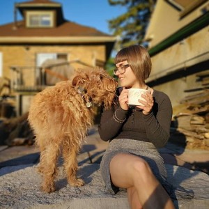 Suzanna Derewicz with doggy